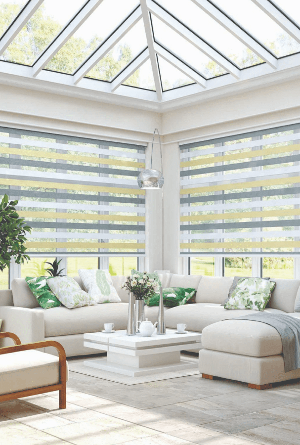 Striped Conservatory Window Blinds