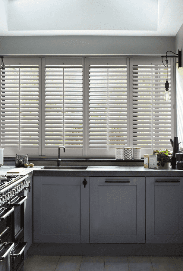 Grey Kitchen Shutters