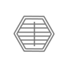 Hexagon Shutter Shape icon