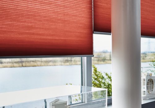 red duette luxaflex blinds