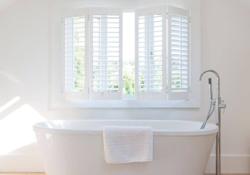 bathroom wooden shutters