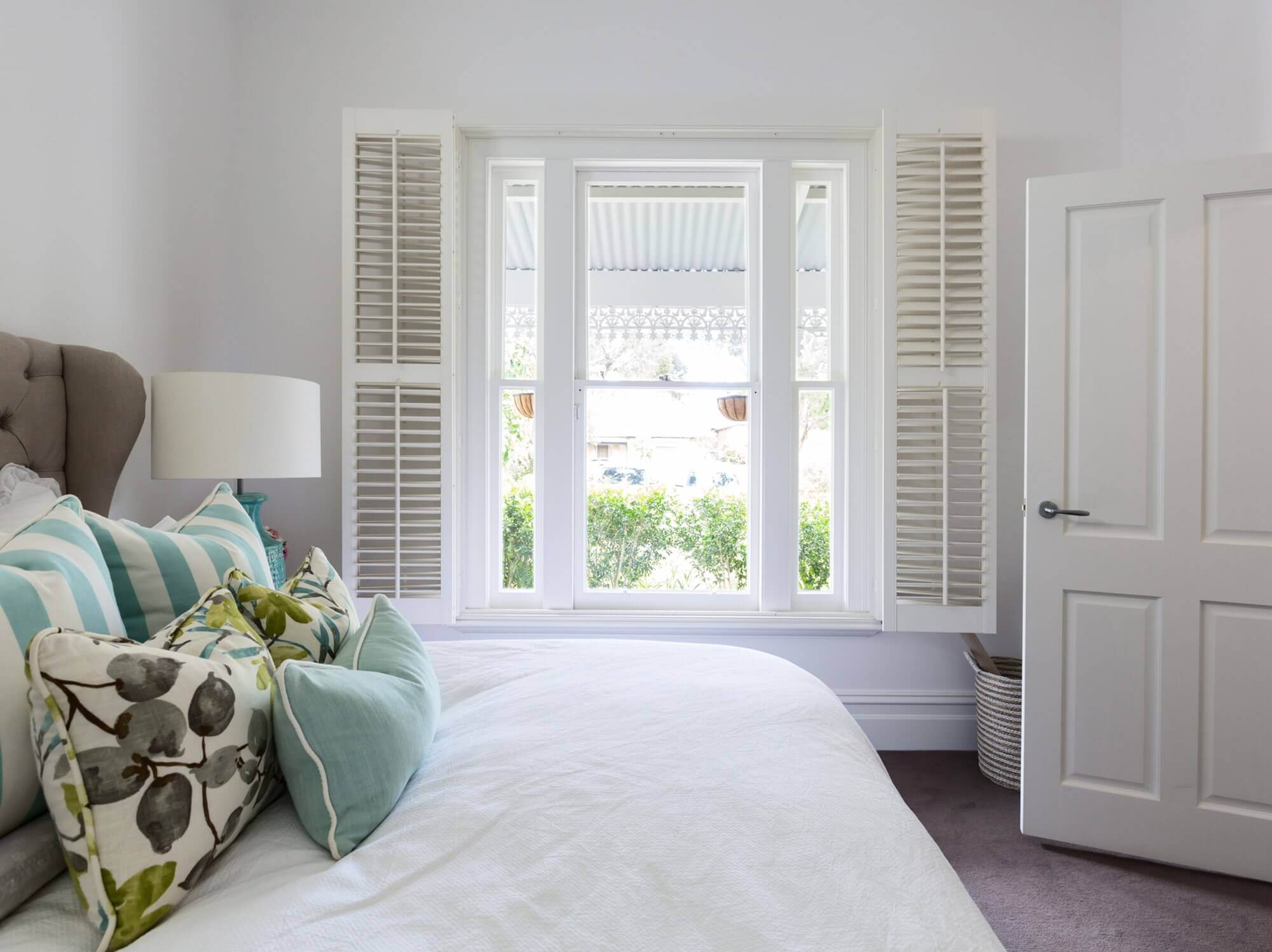 bedroom window shutters