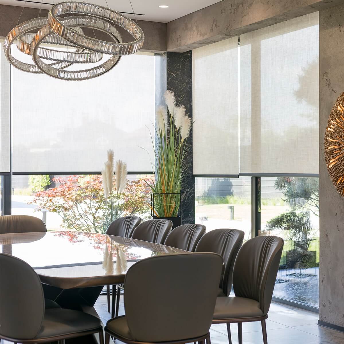 blinds in dining room
