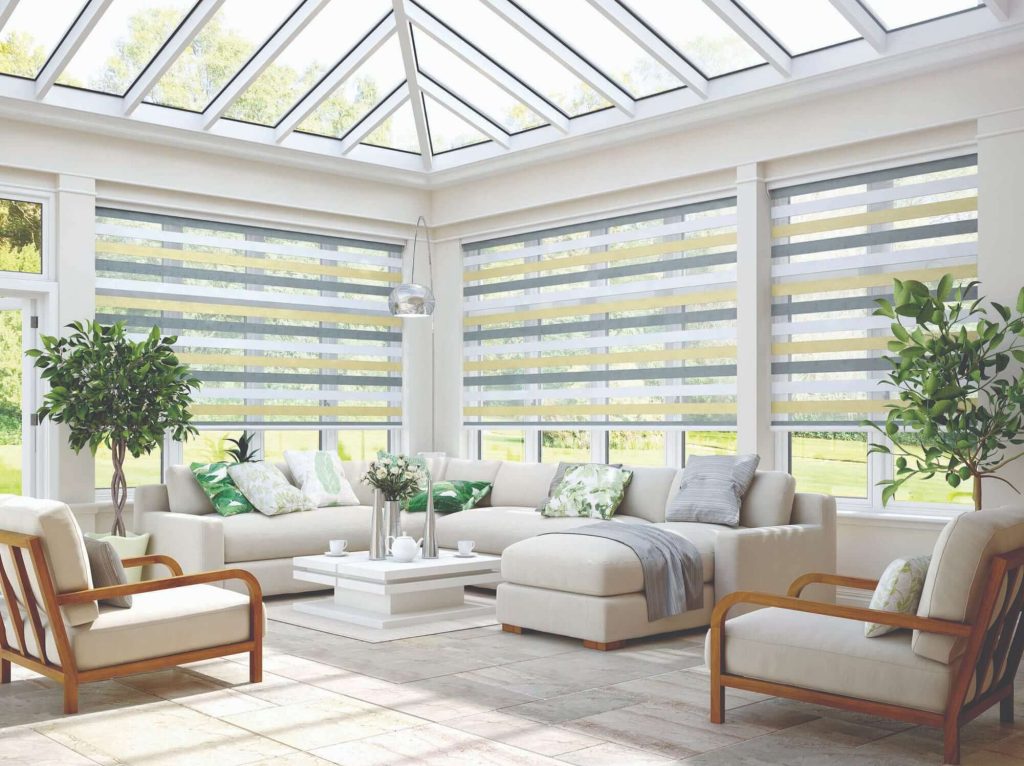 Conservatory blinds in the Summer