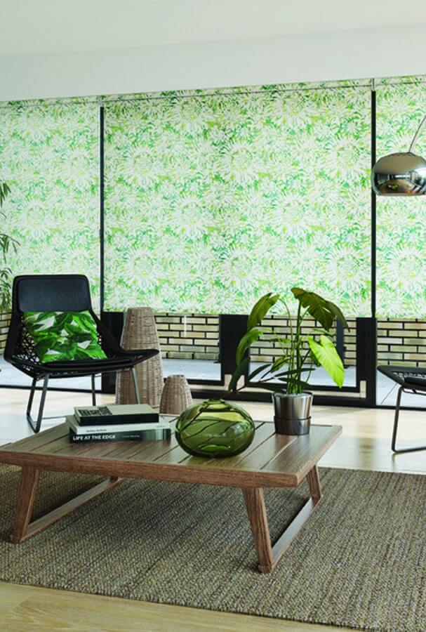 Tropical Green Patterned Roller Blinds
