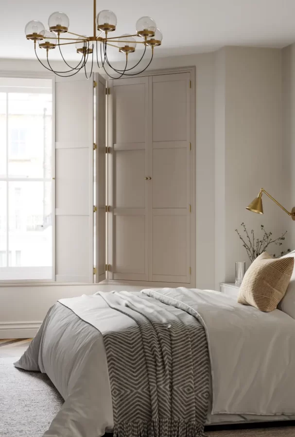 Bedroom with Solid Shutters