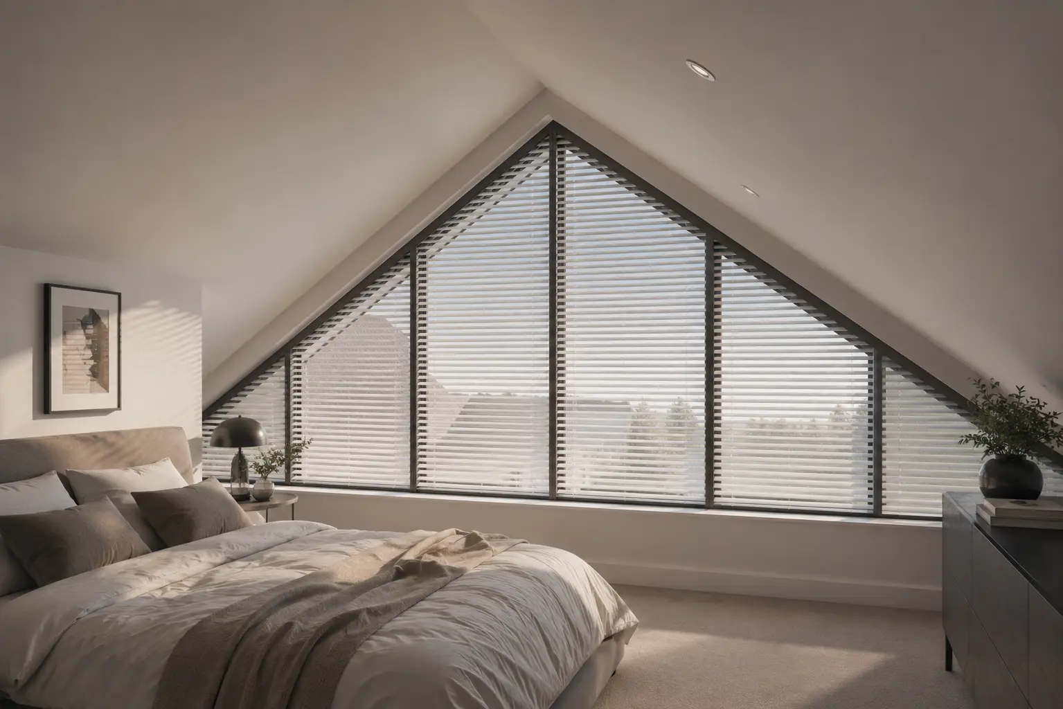 Bedroom Shaped Blinds