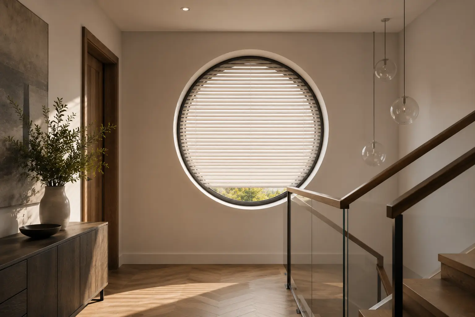 Small Circle Shaped Blinds