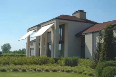 2 x B21 Awnings on a 2 storey home