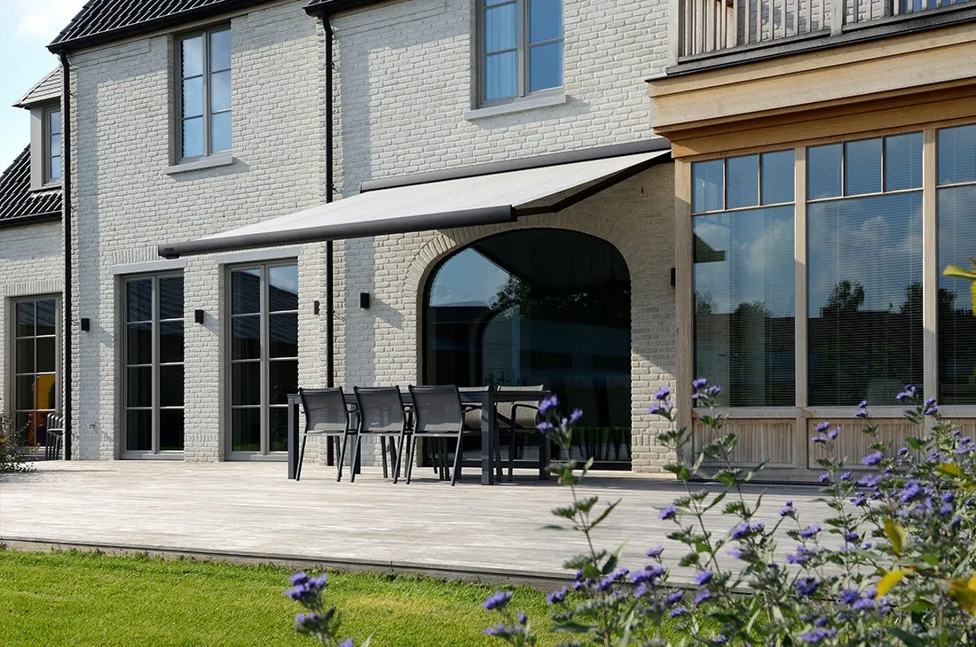 B24 Luxury awning over a patio